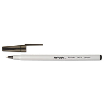 Universal™ Ballpoint Pen, Stick, Medium 1 Mm, Black Ink, Gray Barrel, Dozen freeshipping - TVN Wholesale